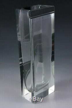 Art Deco Czech Bohemian glass vase enamelled & cut decoration Karel Palda