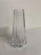 Art Deco Moser Panel Cut Crystal Clear 6 Teardrop Bud Vase