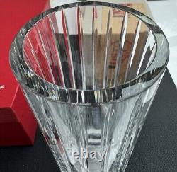 BACCARAT Crystal Vase 8 T Harmonie Cylinder Made In France with BOX