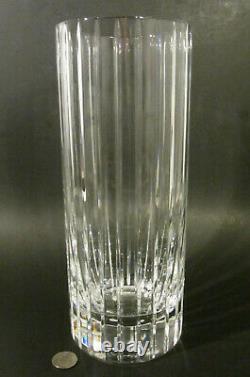 BACCARAT France HARMONIE BIG 11.75 Cut Crystal French Art Glass Flower Vase