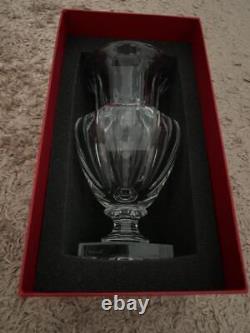 Baccarat Old Museum Crystal Large Vase Marie Louise Octahedron Flat Cut H 8.3