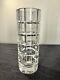 Beautiful Modern Geometric Cut Wedgwood Crystal Vase 10x4 Great Gift For Wives
