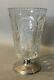 Beautiful Vintage Hawkes Floral Cut Glass 10 Vase With Sterling Silver Base