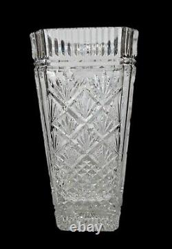 Beautiful Waterford Crystal Four Season Pattern 12 Handmade Vase original tag