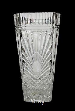 Beautiful Waterford Crystal Four Season Pattern 12 Handmade Vase original tag