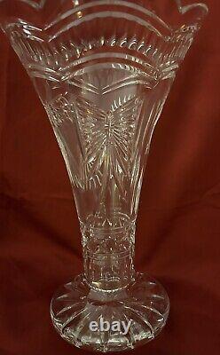 Beautiful Waterford Crystal MILLENNIUM (1996-2005) Statement Vase 14 Ireland