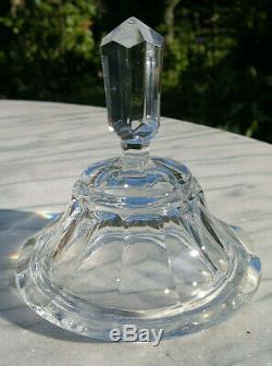 Bohemian Glass Pokal Vase Cut Etched Stag Deer Forest Lidded Crystal Vase 14.5