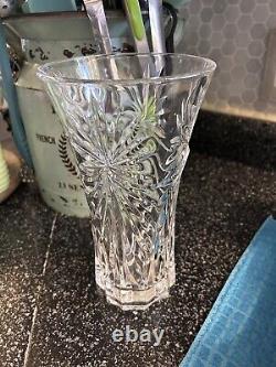 Brilliant Cut Glass Crystal Tankard Water Pitcher Cristal D'arques & Vase