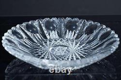 C1900 Pairpoint heart American Brilliant Period Cut Glass plate