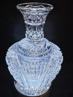 Circa 1900 American Brilliant Cut Colony Crystal Carafe Vase Wine Decanter