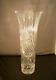 Contemporary Cut Crystal Vase 12 Tall