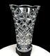 Crystal Clear Industries Crystal Vintage Cut Glass Diamond Scroll 9 Vase