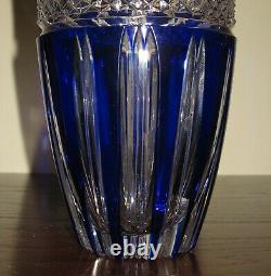 Crystal Cobalt Blue Vase-Waterford