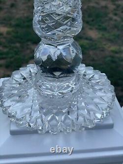 Crystal Cut Glass Chalice Vase 12