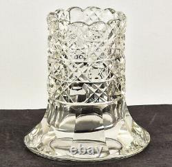 Crystal Glass Vase Pens Holders Hand Cut Baccarat, Um 1900 R211