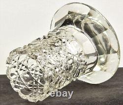 Crystal Glass Vase Pens Holders Hand Cut Baccarat, Um 1900 R211