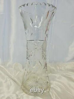 Crystall Large Flower Vase 12 corset shape mothers day valentines day Daisys