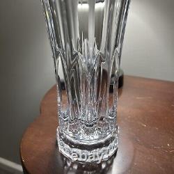 Czech Bohemia Crystal Glass 12 Cut / Carved Vase Stamped