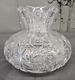 Eapg American Brilliant Cut Glass Flower Vase As Is