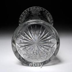 EAPG Style Daisy Flower Star Cut Pressed Glass Vase 14