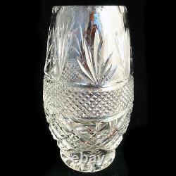EDINBURGH VASE Hand Cut Crystal 7 tall NEW NEVER SOLD made in Scotland