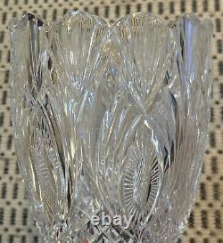 EXCELLENT Waterford Crystal MASTER CUTTER Vase 13 MADE in IRELAND HAND SIGNED