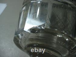 Early19ThC Pittsburgh Glass Co. Cut Glass Celery Vase in Strawberry Diamond &Fan