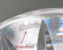 Elegant Contemporary Waterford 10 Cut Glass Crystal Trumpet Vase Pristine