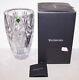 Exquisite Large Signed Waterford Crystal Beautifully Cut 10 Vase In Box