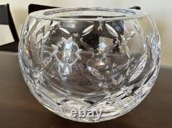 Faberge Crystal Rose Bowl Vase Vintage