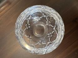 Faberge Crystal Rose Bowl Vase Vintage