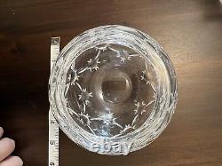 Faberge Crystal Rose Bowl Vase Vintage