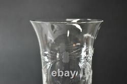Frank Whiting Sterling And Cut Glass Vase #616 Floral Details