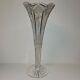 Gorgeous American Brilliant Cut Glass Crystal Abp Trumpet Vase 12 Antique
