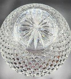 Gorgeous Heavy Cut Etched Crystal Bouquet Vase Centerpiece