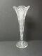 Hawkes American Brilliant Cut Glass 17.5 Trumpet Vase