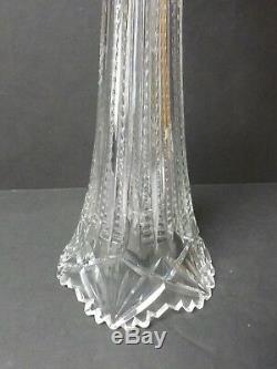 HAWKES American Brilliant Cut Glass 18 Trumpet Vase