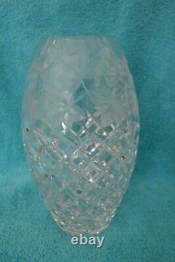 HAWKES School Brilliant Cut Crystal Maple Leaf Vase 20th Century Antique