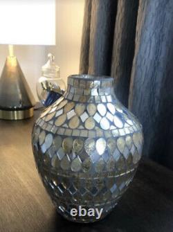Hand Cut Glass Vase, Home Decoration, Art, Living Room accessories, US Seller