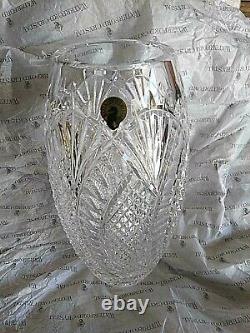 House of Waterford Seahorse Wedge & Diamond Cut Vase (10)