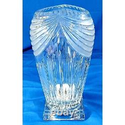 Huge Art Nouveau Deco Rogaska Bohemian Hollywood Regency Cut Lead Crystal Vase