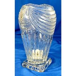 Huge Art Nouveau Deco Rogaska Bohemian Hollywood Regency Cut Lead Crystal Vase