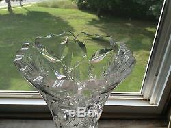 Huge Beautiful ABP Brilliant Period Cut Glass Vase Signed J. Hoare 16