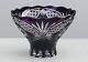 Huge Crystal Bowl /fruit Vase 21x32 Cm Purple Cut To Clear Overlay, Russia, New