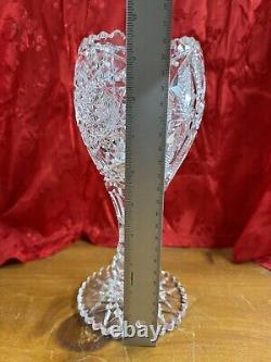 Huge Cut Crystal Vase