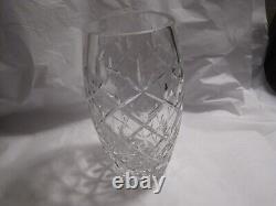 Huge Faberge Heavy Cut Crystal Pineapple Tumbler Vessel Glass