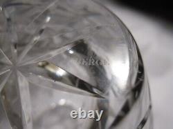 Huge Faberge Heavy Cut Crystal Pineapple Tumbler Vessel Glass