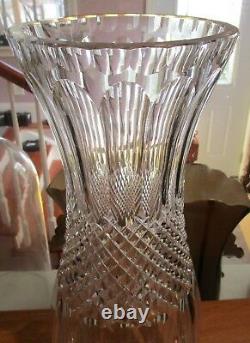 Impressive 18 Contemporary Cut Glass Crystal Vase