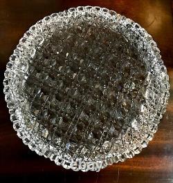 Incredible American Brilliant Cut Glass Cheese Dome Gorgeous Pattern