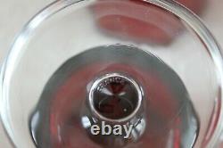 L? K Vtg Ruby Red Cut to Clear Luminarc France 4 oz Stemmed Cordial Glass Set 4